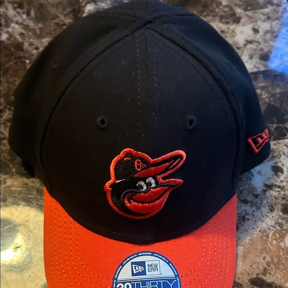 New Era Black and Orange MLB Fitted Cap